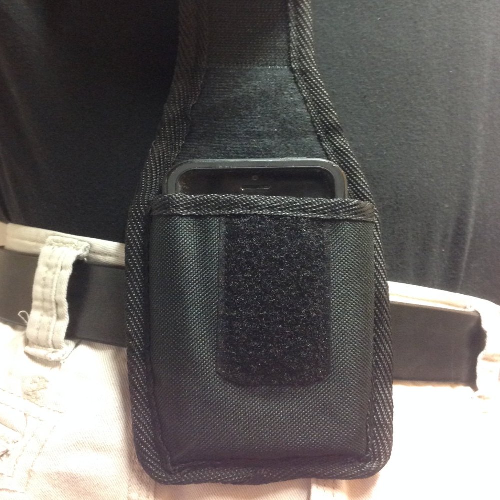 Pro-Tech Outdoors Otter Box iPhone 5s and 5c Belt Loop Deluxe Padded Cell Phone Nylon Holster NO Clips to Break
