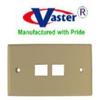 2 Pcs / Pack, 2 Port IVORY Keystone Wall Plates view 1