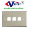 2 Pcs/Pack, 3 Port Ivory Keystone Wall Plates view 1