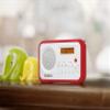 Sangean PR-D18RD AM/FM/Portable Digital Radio with Protective Bumper (White/Red) view 3