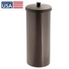 iDesign Freestanding Bathroom Toilet Paper Storage Holder with Lid for 3 Extra Rolls, Bronze view 2