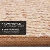 House, Home and More Set of 12 Skid-Resistant Carpet Stair Treads - Praline Brown - 8 Inches X 27 Inches view 3