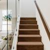 House, Home and More Set of 12 Skid-Resistant Carpet Stair Treads - Pebble Beige - 8 Inches X 27 Inches view 2