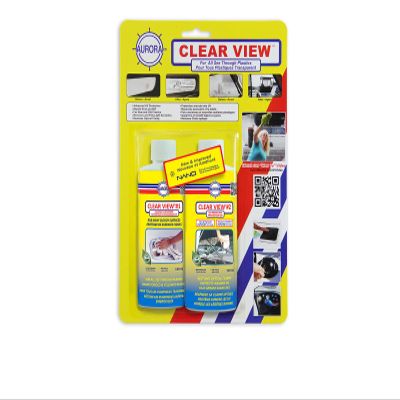 Clear View Kit with Cleaner / Restorer + UV Protection for All See-through Plastics & Windows