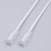 ELPA TEW-F010 TELLAN Multi-Purpose Flat CAT6 Compliant, 8 Poles, 8 Cores, 3.3 ft (1 m), LAN Cable, Telephone Wire, 2-in-1 LAN/Telephone view 2