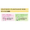 ELPA TEW-F010 TELLAN Multi-Purpose Flat CAT6 Compliant, 8 Poles, 8 Cores, 3.3 ft (1 m), LAN Cable, Telephone Wire, 2-in-1 LAN/Telephone view 3