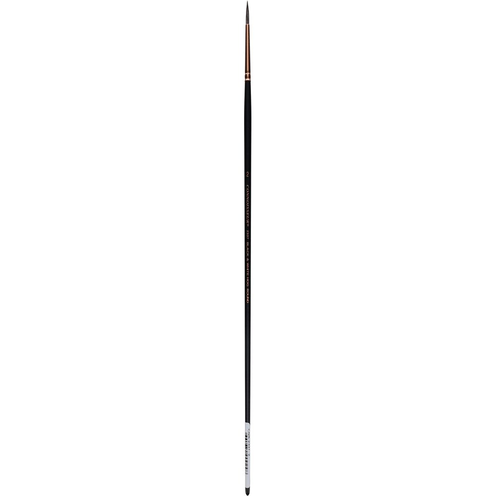 Connoisseur Brush B/W Hog Bristle LH Round #2