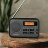 Sangean PR-D18BK AM/FM/Portable Digital Radio with Protective Bumper (Gray/Black) Black/ Grey view 4