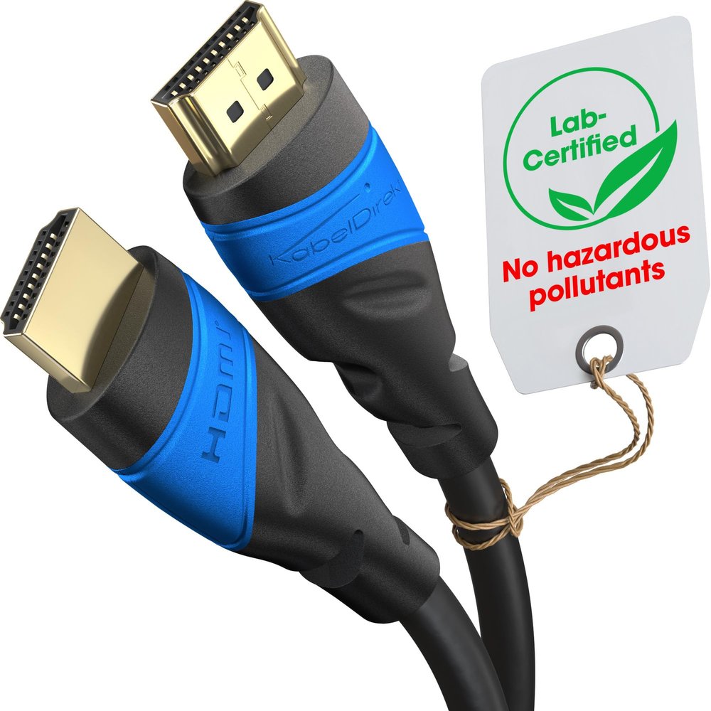 KabelDirekt 4K HDMI Cable 41ft & Longer HDMI Cables (20ft75ft) German-Engineered HDMI Cord Supports 4K@60Hz, UHD, HDR, ARC, Ethernet HDMI Cable for HDTV, PC, PS5, Xbox, Switch
