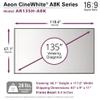 Elite Screens Aeon CineWhite A8K, 135" Diag, 16:9 Aspect Ratio, ISF Certified 8K Ultra HD Home Theater Fixed Frame Edge Free Projection Sound Transparent Perforated Weaved Screen, AR135H-A8K view 3