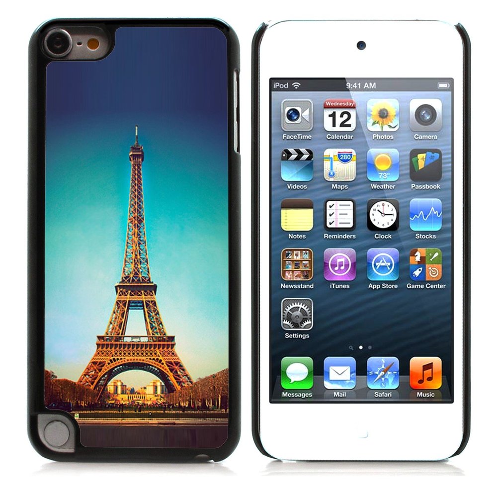 Graphic4You Paris France Eiffel Tower Design Thin Slim Rigid Hard Case Cover for Apple iPod Touch 5