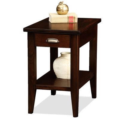 Leick Home Laurent End Table, 16", Chocolate Cherry