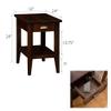 Leick Home Laurent End Table, 16", Chocolate Cherry view 3