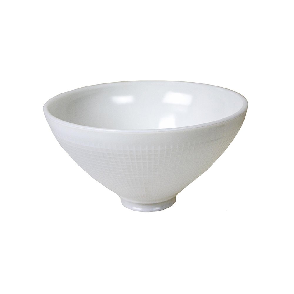 Satco 6 Inch Diameter Reflector-Type IES Replacement Glass Shade for Stiffel, Milky White