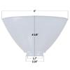 Satco 6 Inch Diameter Reflector-Type IES Replacement Glass Shade for Stiffel, Milky White view 2