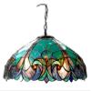 Chloe Lighting CH18780VG18-DH2 Liaison Tiffany-Style Victorian 2-Light Ceiling Pendent with Shade, 8.5 x 18 x 18", Bronze view 1
