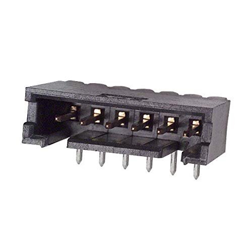 AMP 102203-3 Right Angle Hooded 6-Pin 1-Row Header New Lot Quantity-25