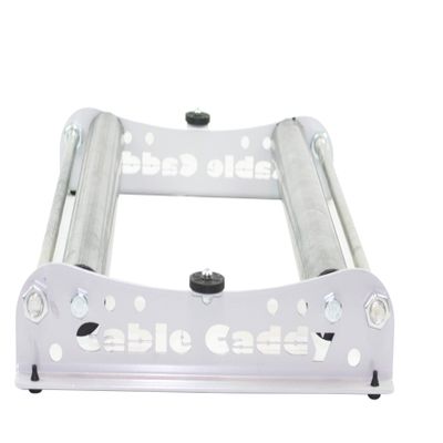 Cable Dispenser Cable Caddy 510 Heavy Duty for Cable Reels up to 20" width - SILVER (assembled in USA)