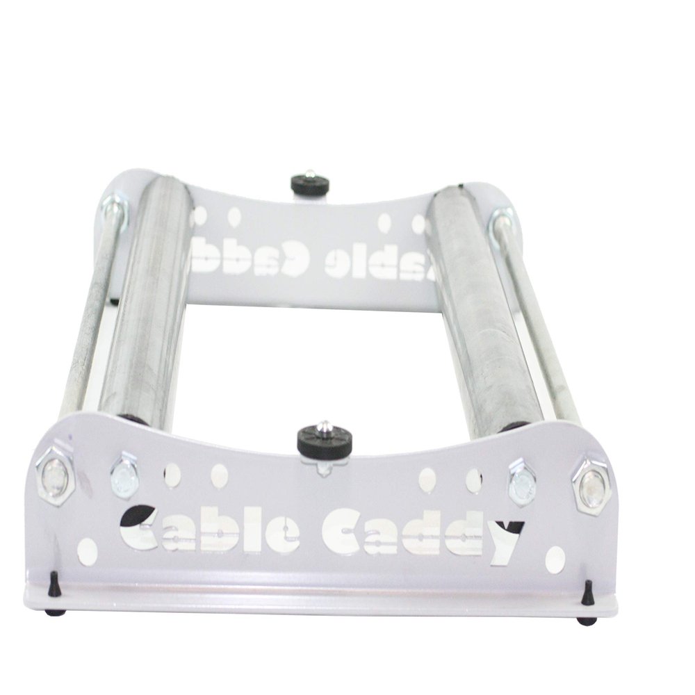 Cable Dispenser Cable Caddy 510 Heavy Duty for Cable Reels up to 20" width - SILVER (assembled in USA)