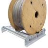 Cable Dispenser Cable Caddy 510 Heavy Duty for Cable Reels up to 20" width - SILVER (assembled in USA) view 3
