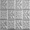 M-Boss Inc Flower Power Metal Backsplash 0612-B Clear Finish view 1
