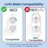 LUXE Bidet 7/8" x 7/8" x 1/2" Shut-Off Valve T-Adapter for Bidets, Only Compatible with NEO Series Bidet Attachments (Original Lever, Chrome Finish) view 2