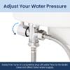 LUXE Bidet 7/8" x 7/8" x 1/2" Shut-Off Valve T-Adapter for Bidets, Only Compatible with NEO Series Bidet Attachments (Original Lever, Chrome Finish) view 3