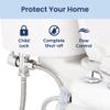LUXE Bidet 7/8" x 7/8" x 1/2" Shut-Off Valve T-Adapter for Bidets, Only Compatible with NEO Series Bidet Attachments (Original Lever, Chrome Finish) view 4