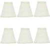 Upgradelights Eggshell Silk 5 Inch Empire Clip On Chandelier Lamp Shades (Set of six shades) 2.5x5x4.25 view 1