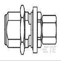 1057151-1, OSN Bulkhead FEEDTHROUGH Cable Jack-Compression CLAMP Attachment (1 Items)