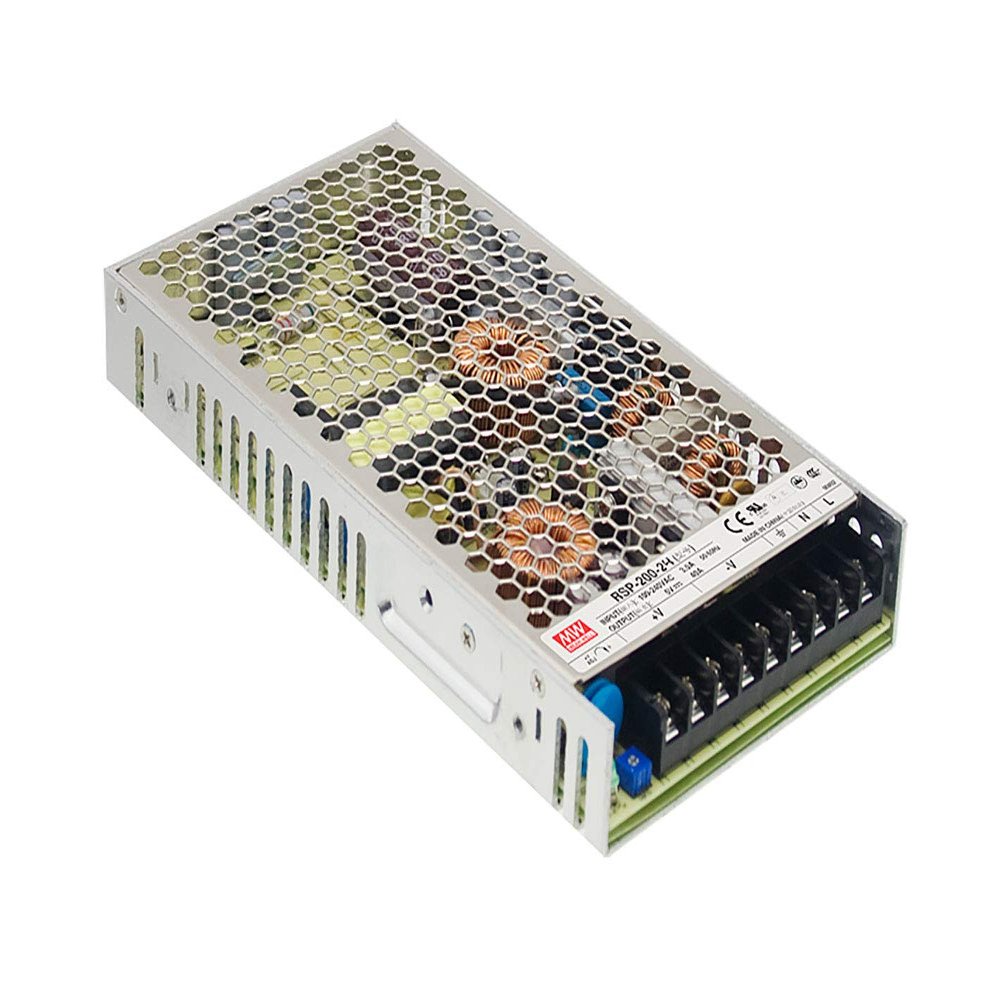 MEAN WELL RSP-200-24 AC-DC Switching Enclosed Power Supply Single