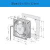 8312HL Ebm Papst Fan 12VDC 333mA 4W 80 * 80 * 32MM Axial Cooling Fan view 3