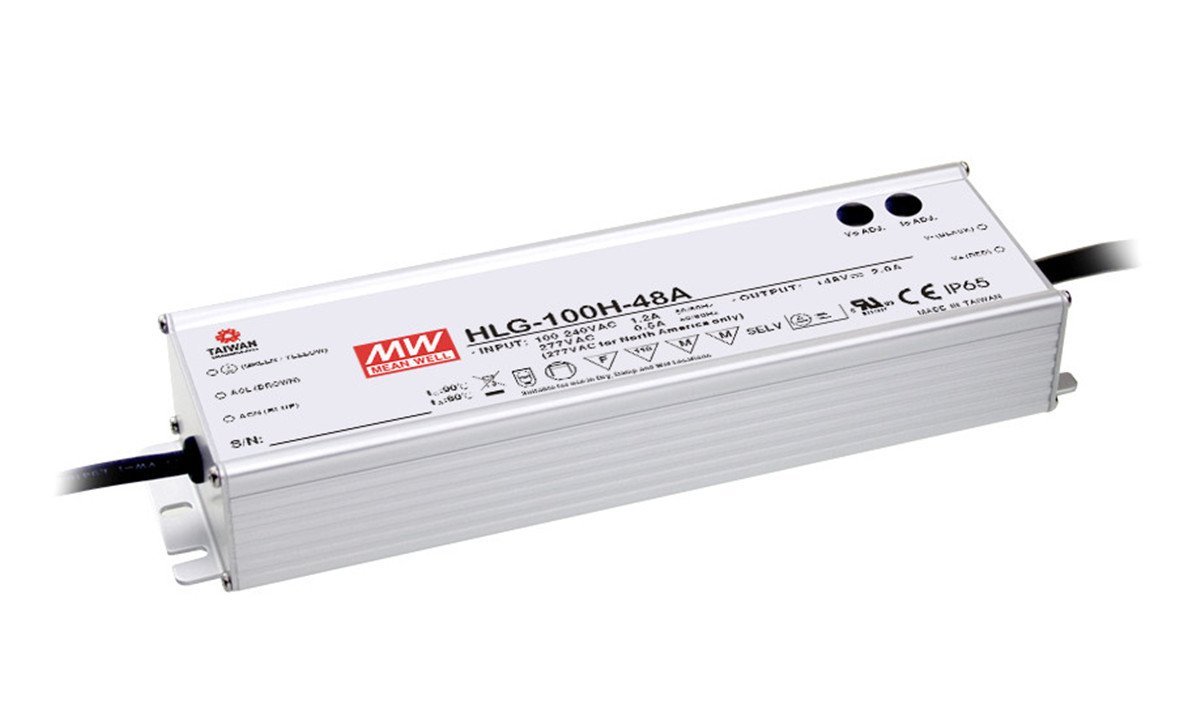 [PowerNex] Mean Well HLG-100H-42 42V 2.28A 95.76W Single Output Switching LED Power Supply with PFC