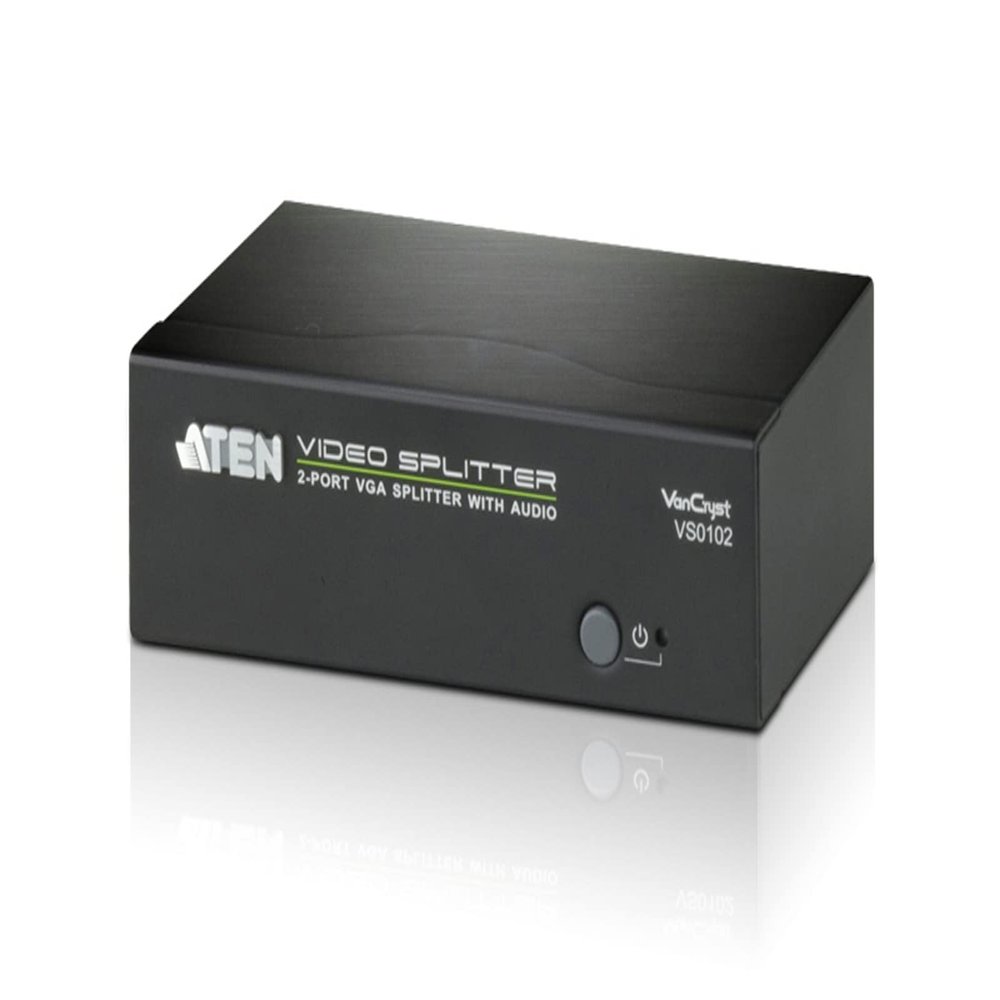 ATEN 2-Port VGA Splitter with Audio, VS0102-AT-G