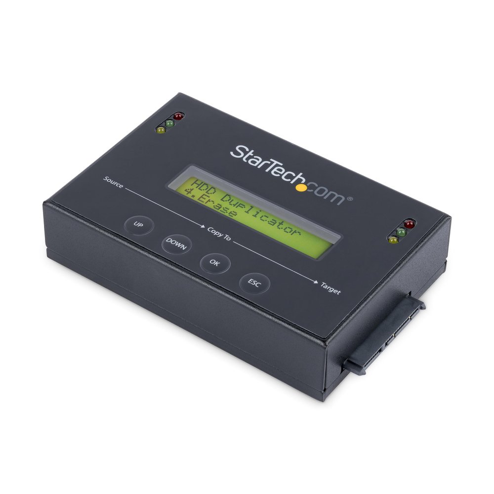 StarTech 1:1 2.5/3.5in SATA Duplicator Eraser, 14GB/min, Copier (SATDUP11)