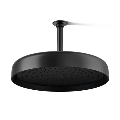 Kohler 26292-BL Statement Round 14" single-function rainhead, 2.5 gpm, Matte Black