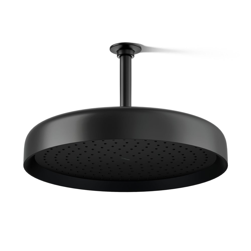 Kohler 26292-BL Statement Round 14" single-function rainhead, 2.5 gpm, Matte Black