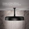 Kohler 26292-BL Statement Round 14" single-function rainhead, 2.5 gpm, Matte Black view 4