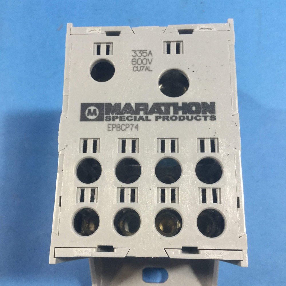Marathon Epbcp74, Power Distribution Block, 1 Pole, 335 Amp, 600V, Epbcp74