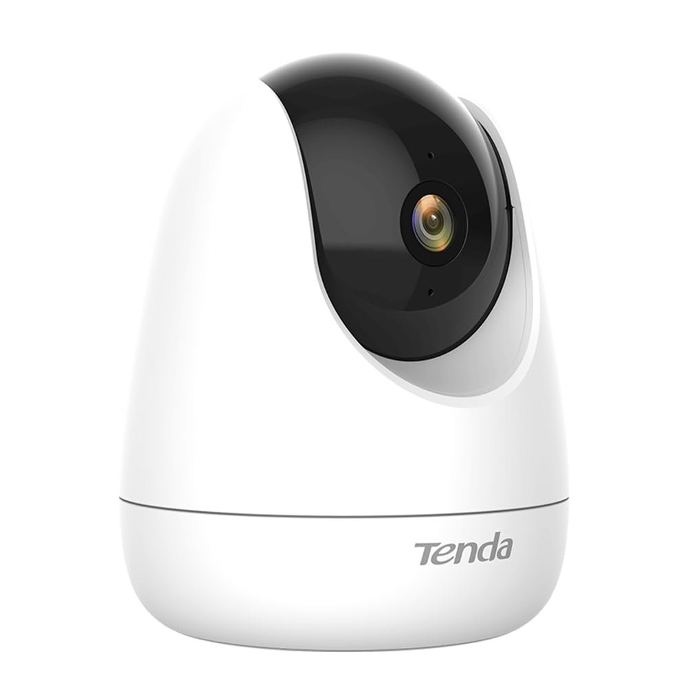 Tenda CP6 2K Indoor Wireless Pan Tilt Cameras for Home Security, Baby Monitor, Pet Camera with Phone APP, 2-Way Audio, Night Vision, Auto Tracking, Siren, AI Human & Motion Detection