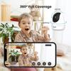 Tenda CP6 2K Indoor Wireless Pan Tilt Cameras for Home Security, Baby Monitor, Pet Camera with Phone APP, 2-Way Audio, Night Vision, Auto Tracking, Siren, AI Human & Motion Detection view 3