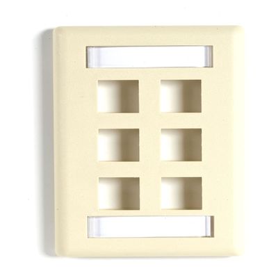 6Port Ivory Single-Gang Keysto