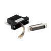 Black Box Modular Adapter Kit Db25M to Rj45F W/Thumbscrews Black Rohs Compliant: Yes - FA4525M-BK view 1