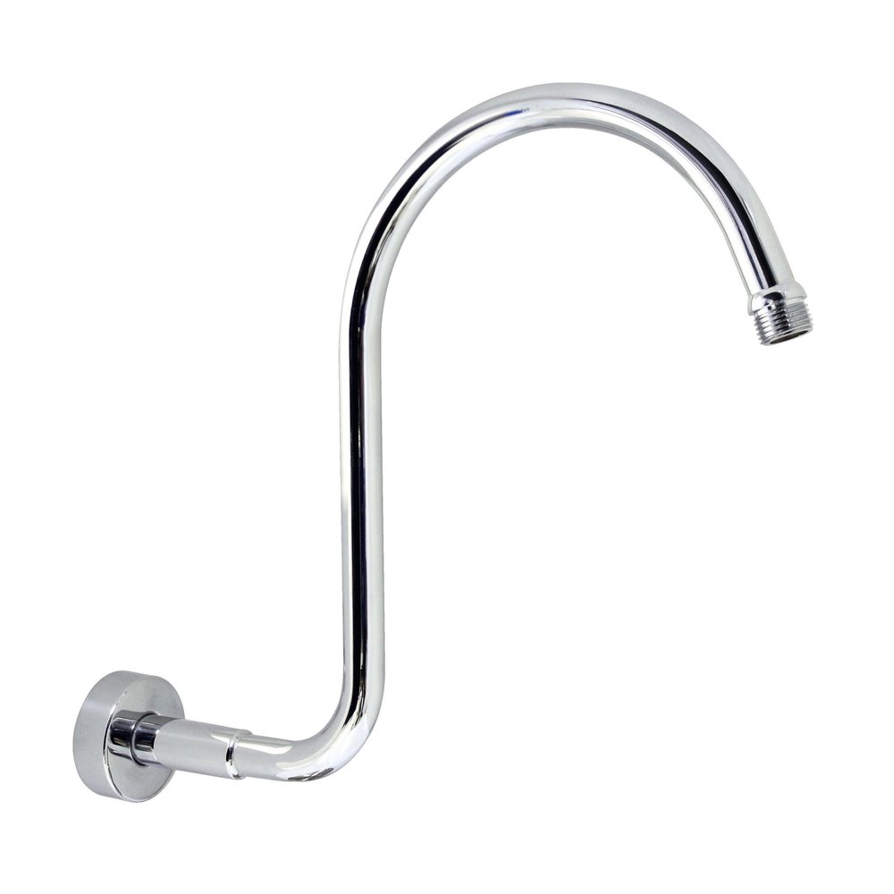 MODONA S Shower Arm with Flange  Stainless Steel SS304  Polished Chrome - 5 Year Warrantee
