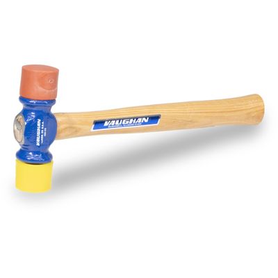 VAUGHAN Soft Face Hammer, American High Carbon Steel Head, 12 oz, Made In The USA, SF12, VN19410