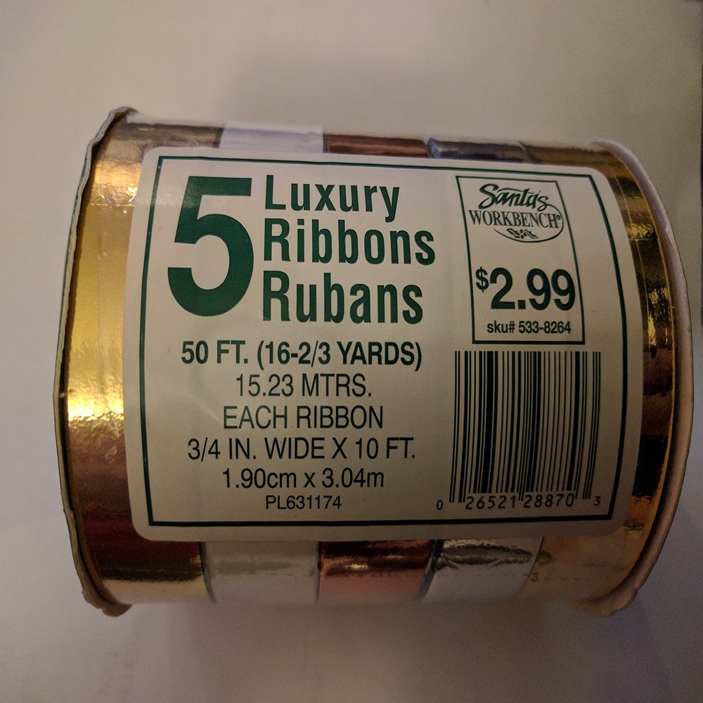 5 Santa's Workbench Luxury Ribbons Rubans 250 Ft
