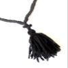 Iconsgr Handmade Blessed Christian Orthodox Komboskoini Prayer Rope 100 Knots Wool Pentant Black view 2