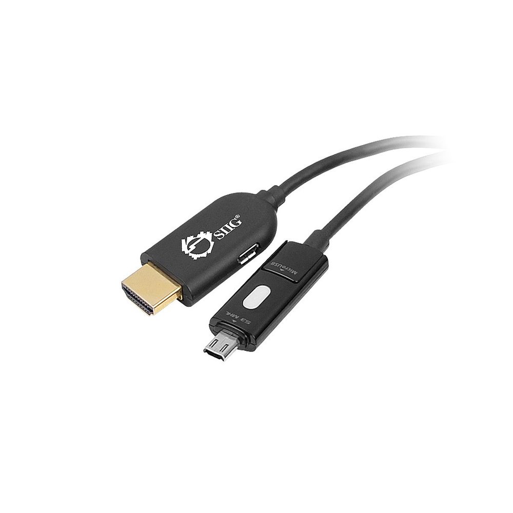 SIIG CB-MH0312-S1 MHL Micro USB to HDMI Adapter Cable
