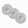 Hairstopper Drain Cover Hair Catcher for Shower and Bathtub, Protects Against Clogs Without Blocking Water Flow, White, 3 Pack view 1