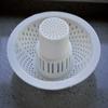 Hairstopper Drain Cover Hair Catcher for Shower and Bathtub, Protects Against Clogs Without Blocking Water Flow, White, 3 Pack view 3